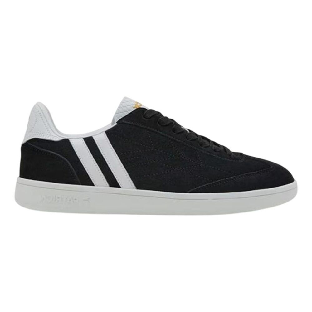 Patrick Mens Lyon Leather Cupsole Sneakers / Black/White